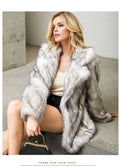 virginia White-black faux fur coat