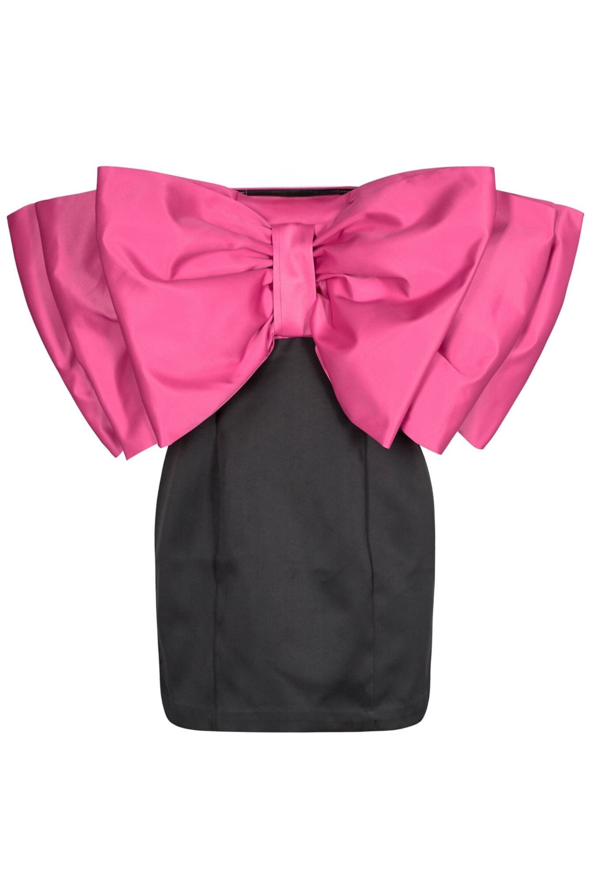 Bowknot Strapless Mini Dress - Sexy Bandeau Party Dress