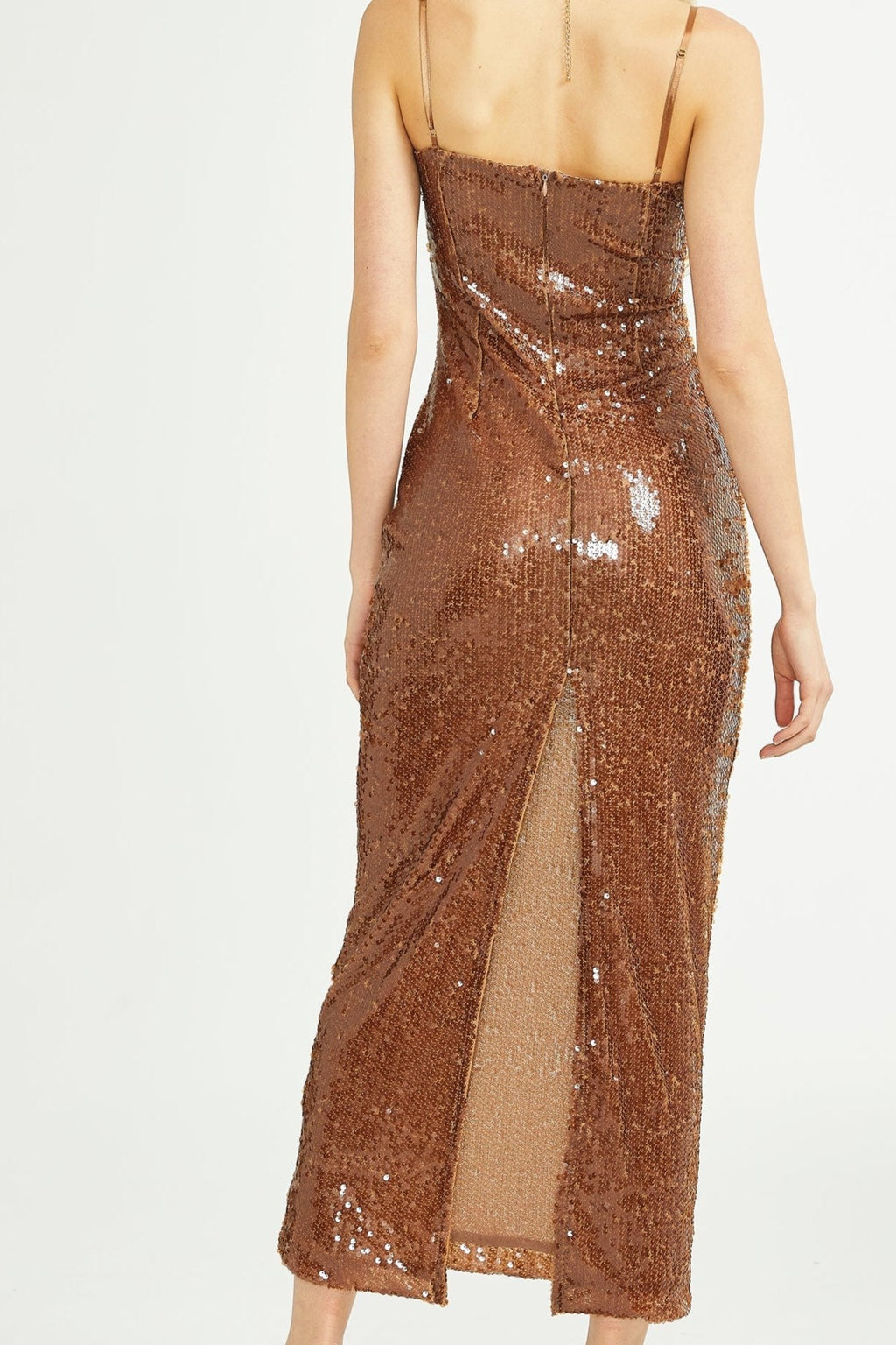 Éléonore sequinned floral midi dress