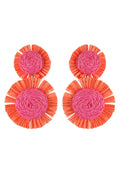 Resort Style Handwoven Floral Earrings