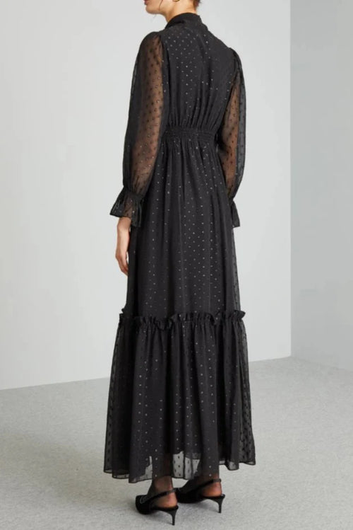 Foulard-embellished dress