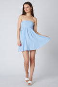 Babydoll Strapless Mini Dress - Sweet Party Dress