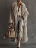 Gray Gradient Faux Fox Fur Eco Friendly Coat
