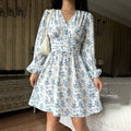 chaya white long sleeve min dress
