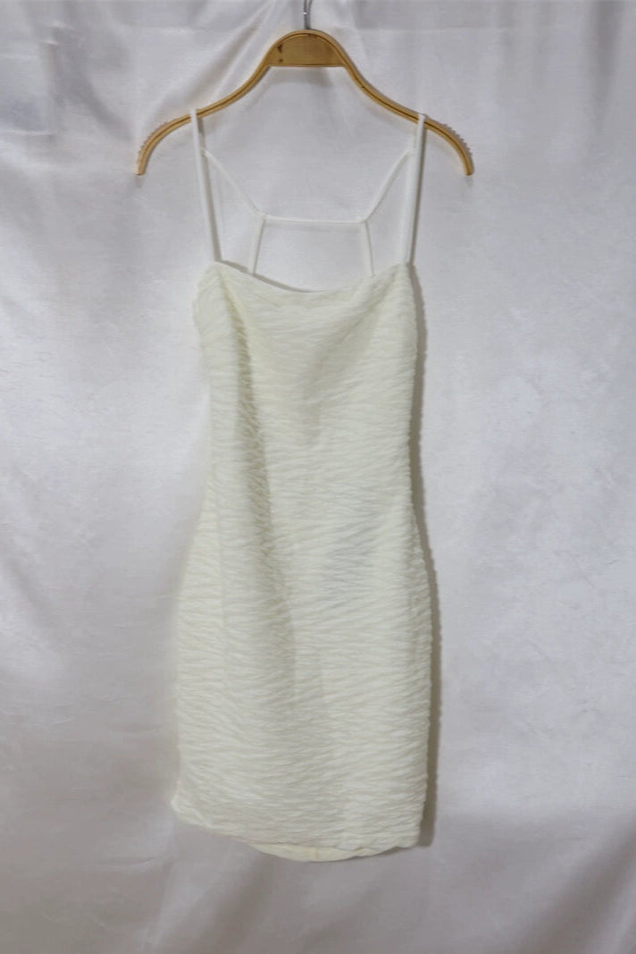 White backless mini Dress