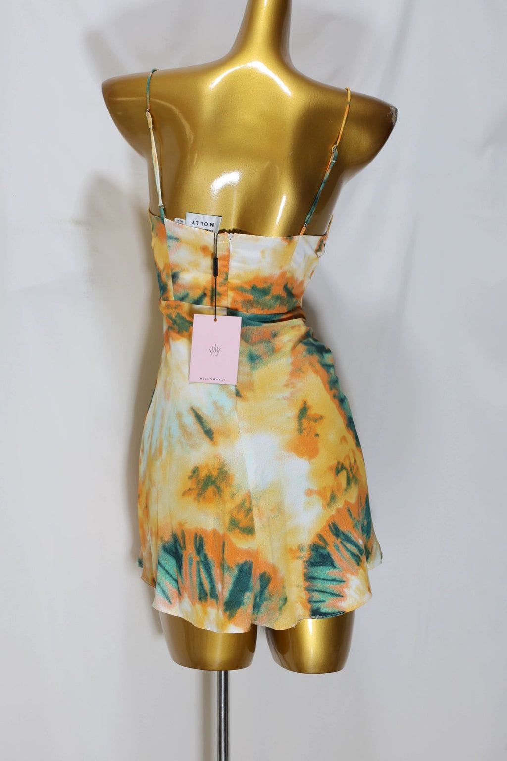 floral sleeveless mini dress