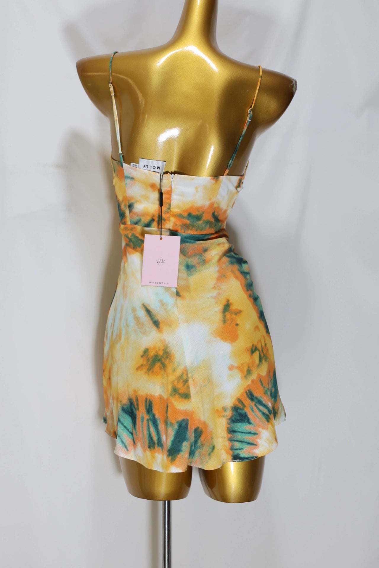 floral sleeveless mini dress
