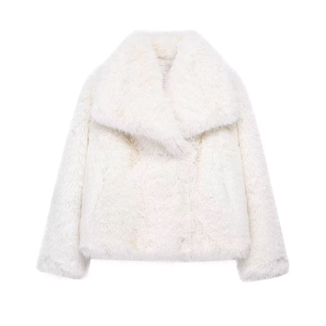 mag lambswool thick fur coat