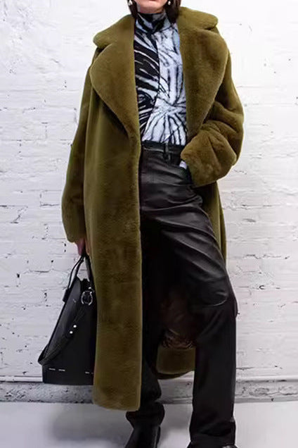 imitation fur coat thickened