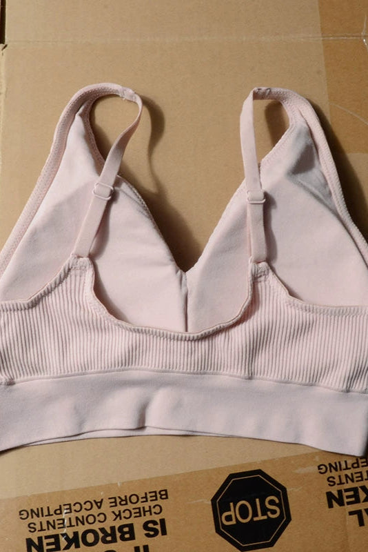 strap adjustable bra U-shaped open sports yoga underwear