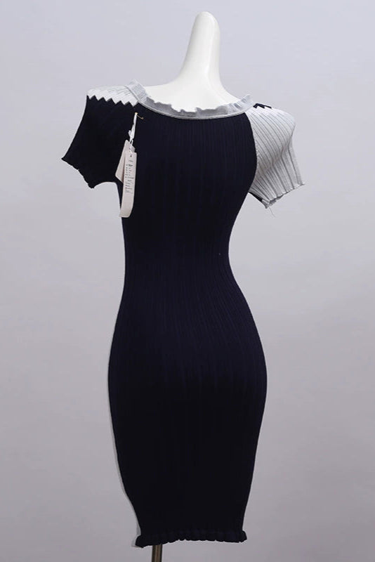 knitted mini dress