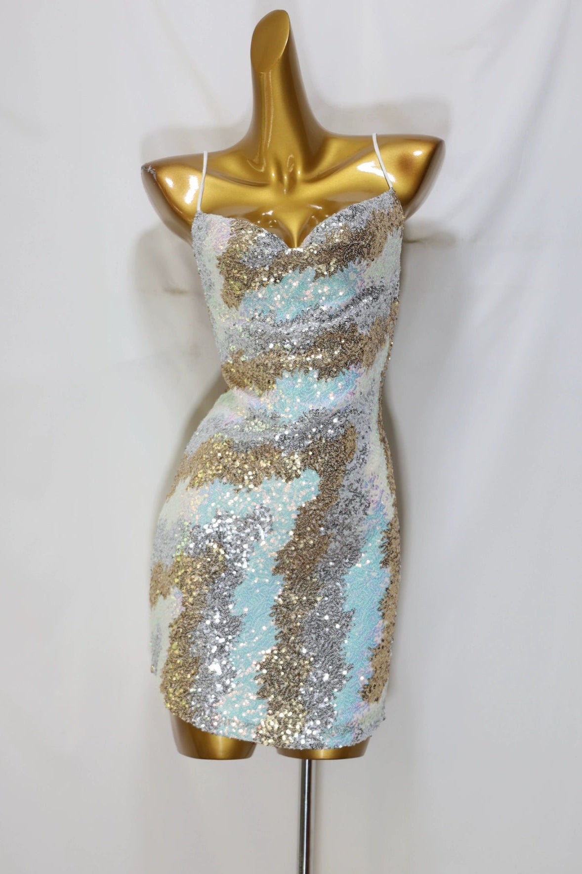 Sequin Bead Mini Dress - Sparkly Party Dress with Embellishments