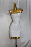 White Backless Mini Dress - Sexy Open Back Party Dress