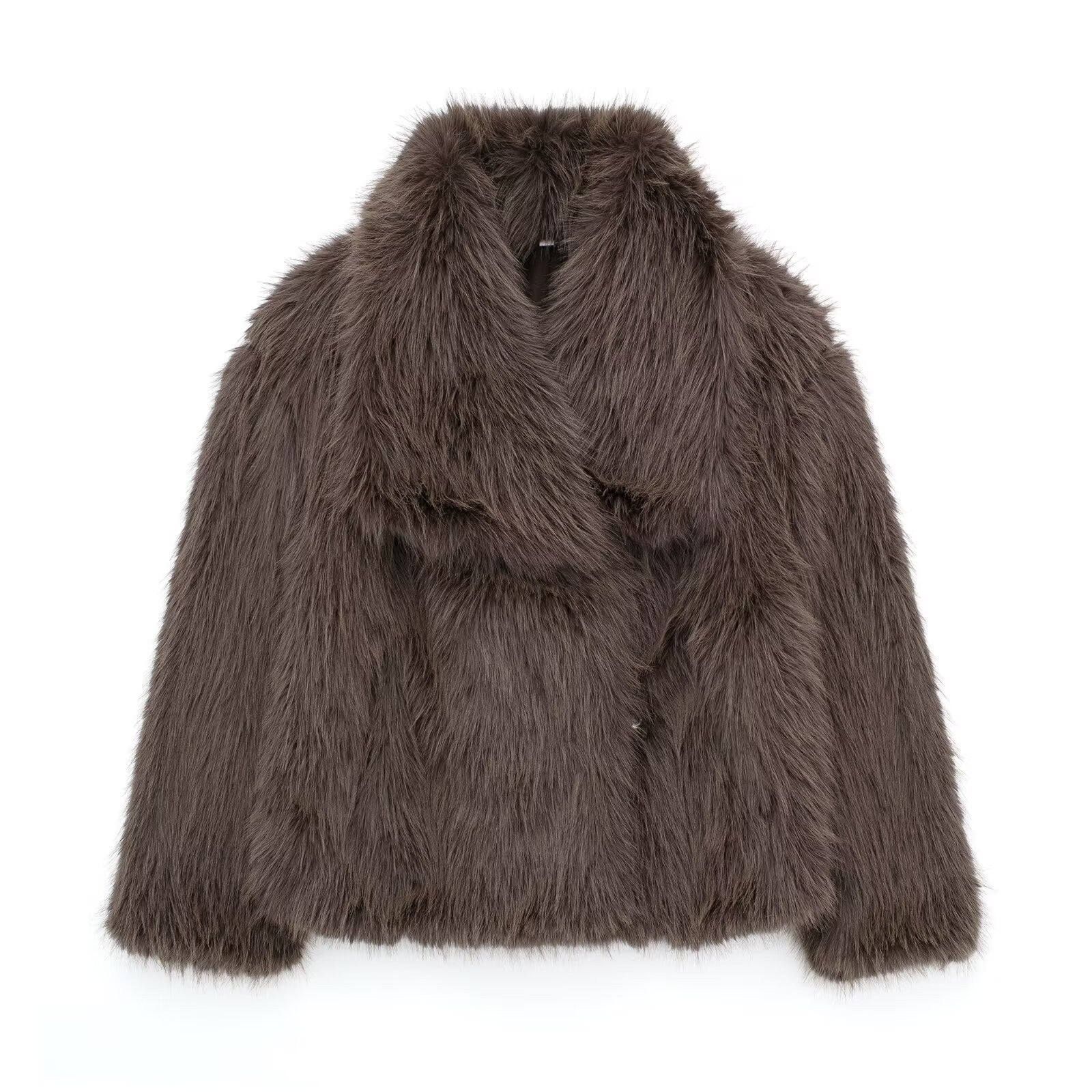 mag lambswool thick fur coat