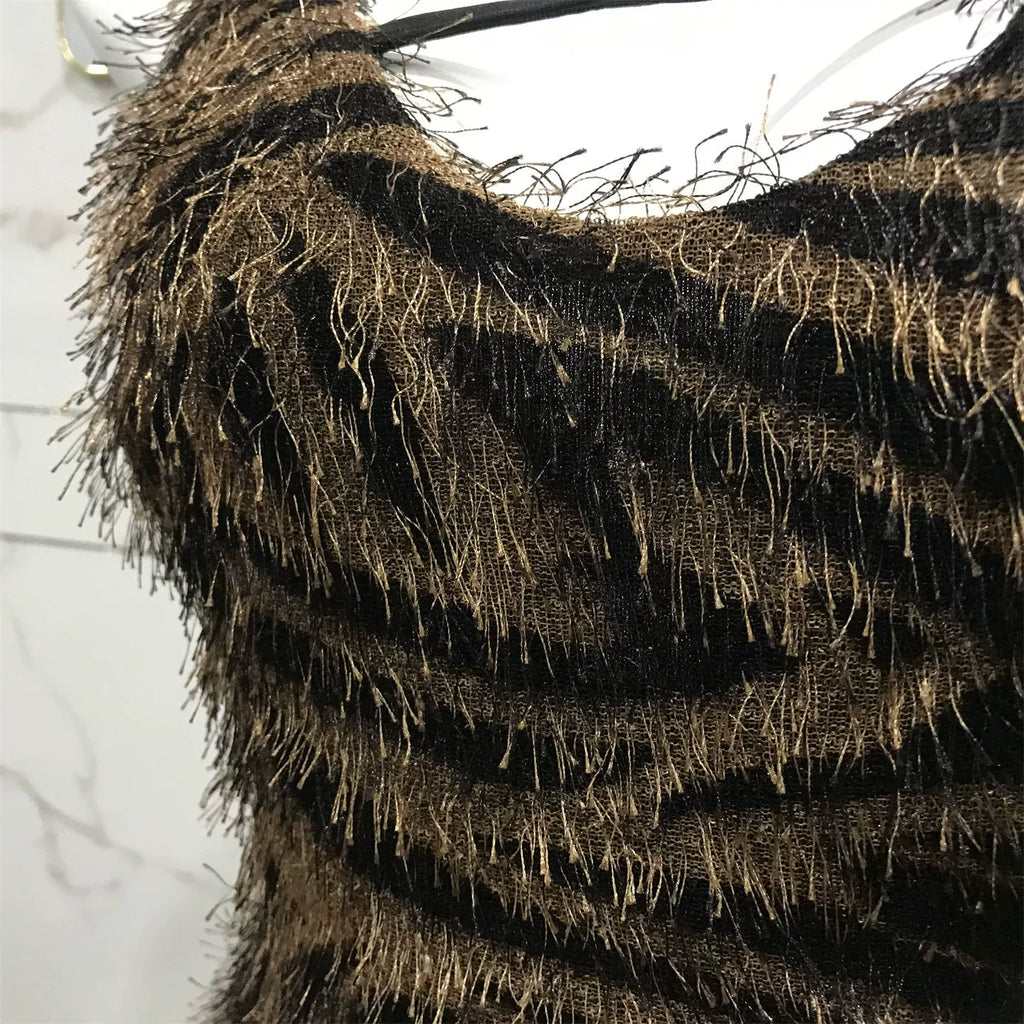 open back wool slip hip slit dress