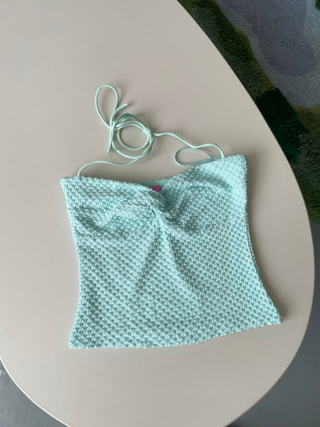 green camisole top