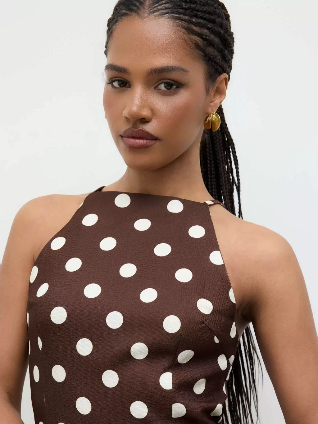 polka dot slip min dress