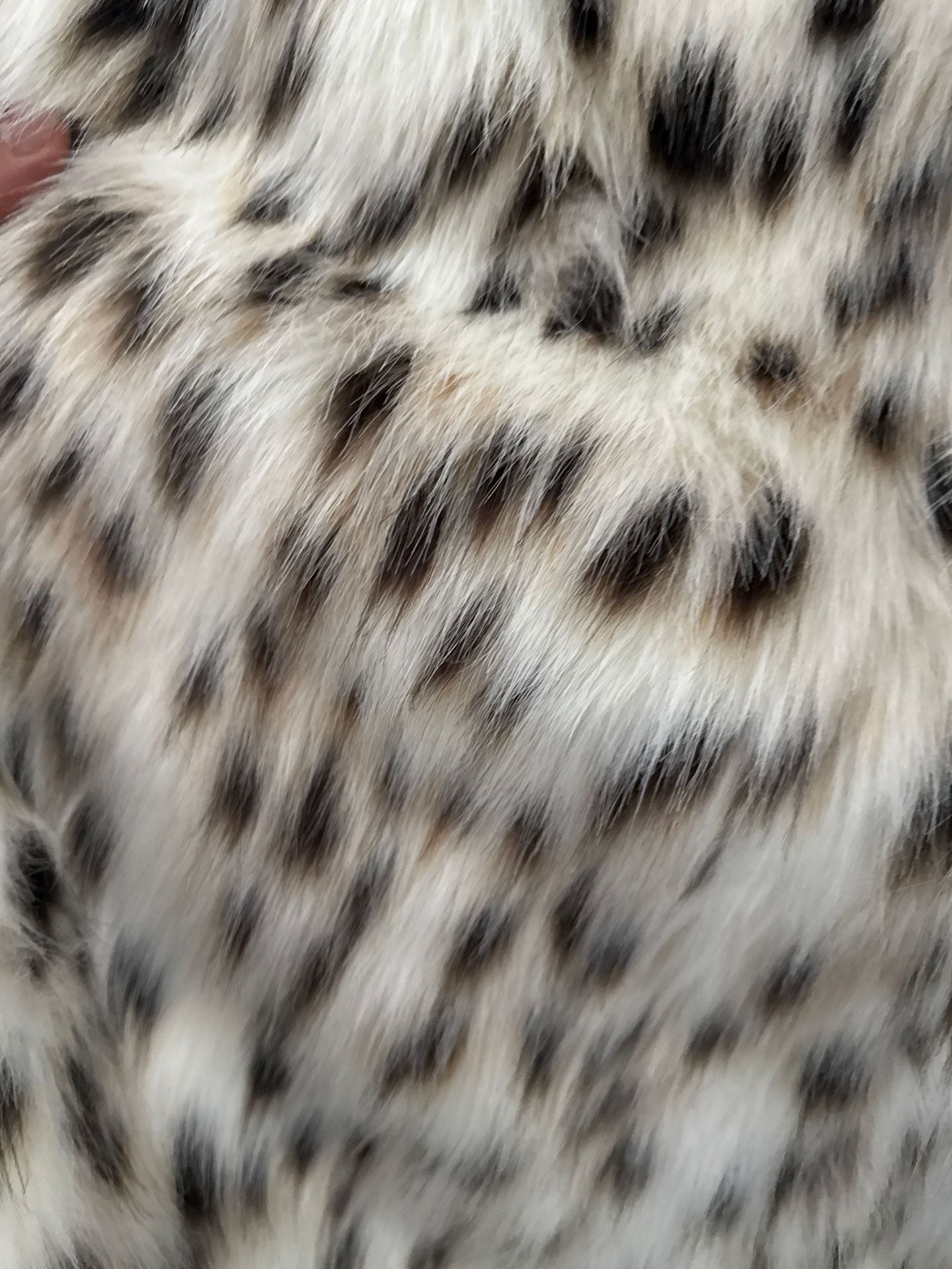 imitation fur large lapel tops wool loose