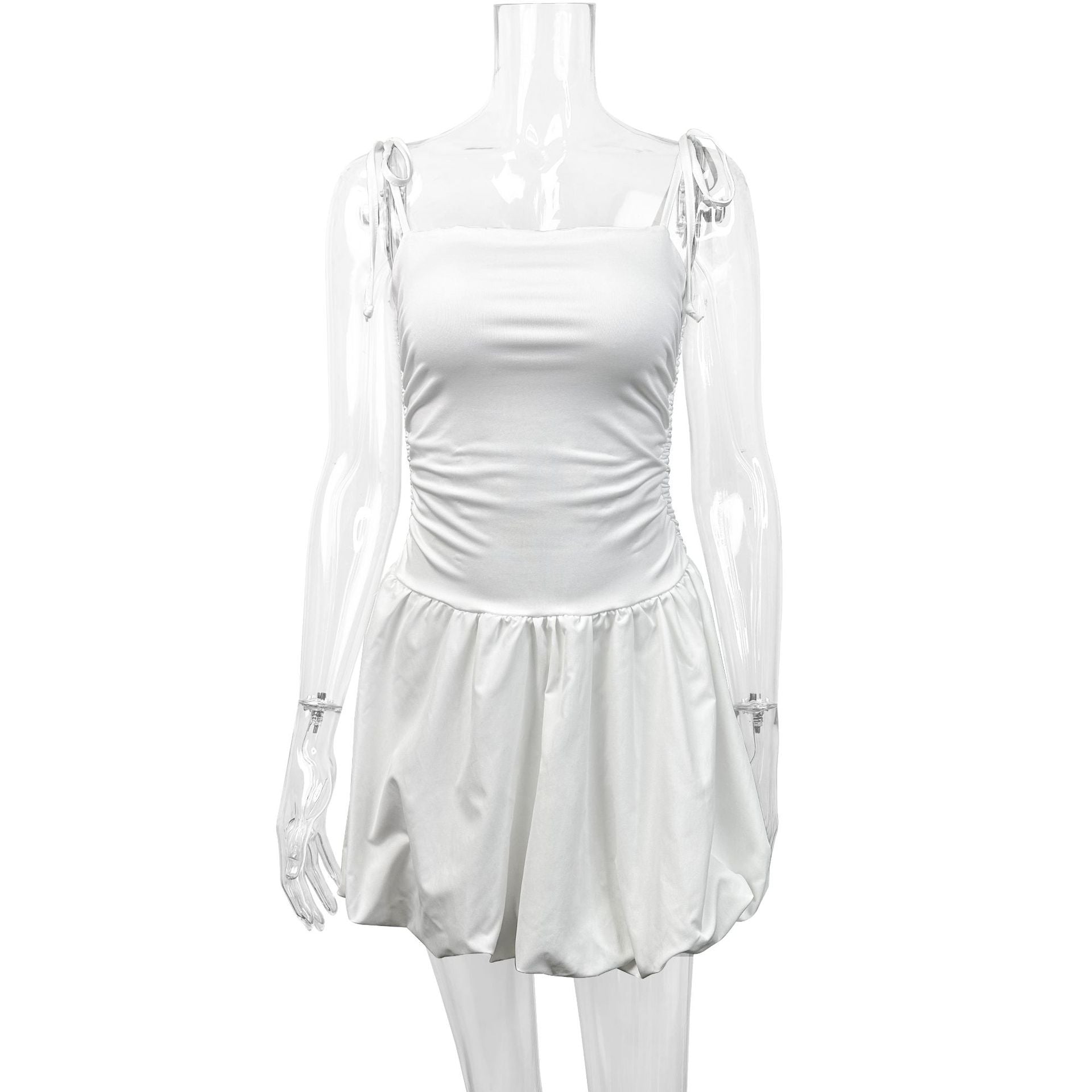 cora white Strapless mini dress