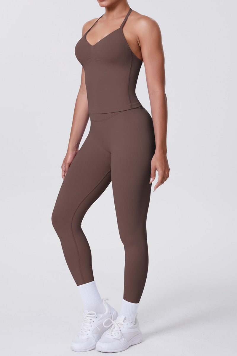 tight running fitness sports yoga two-piece set