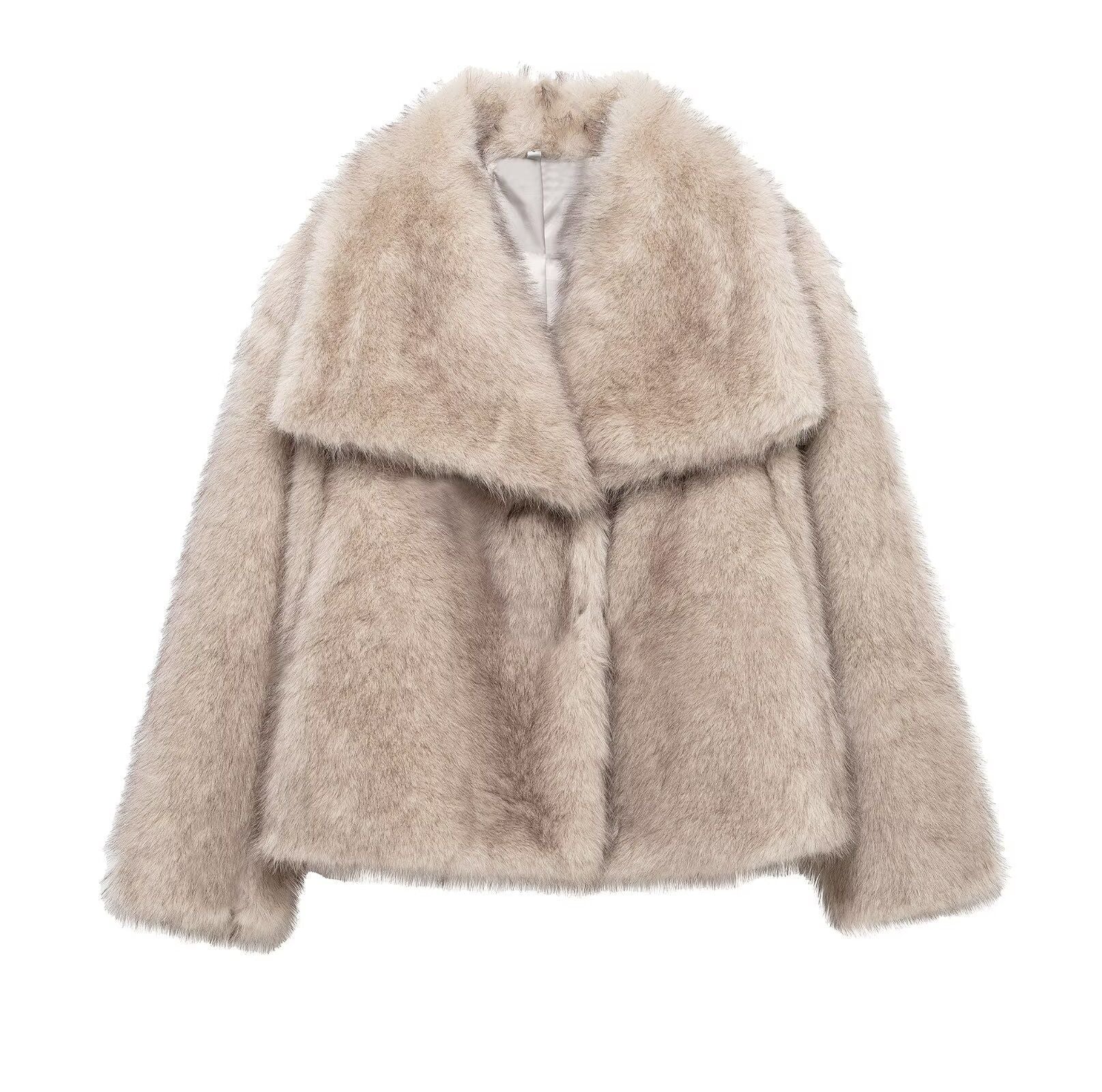 mag lambswool thick fur coat