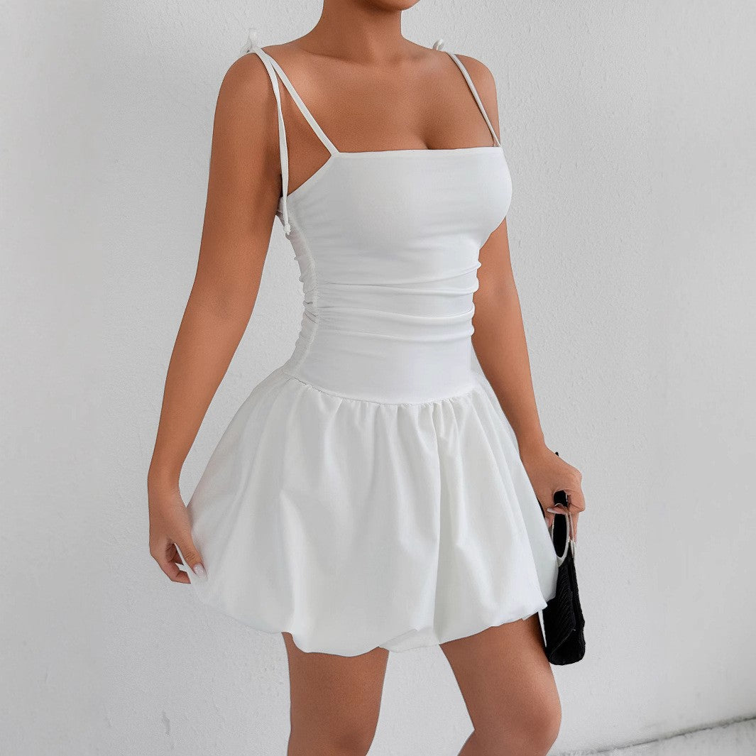 cora white Strapless mini dress