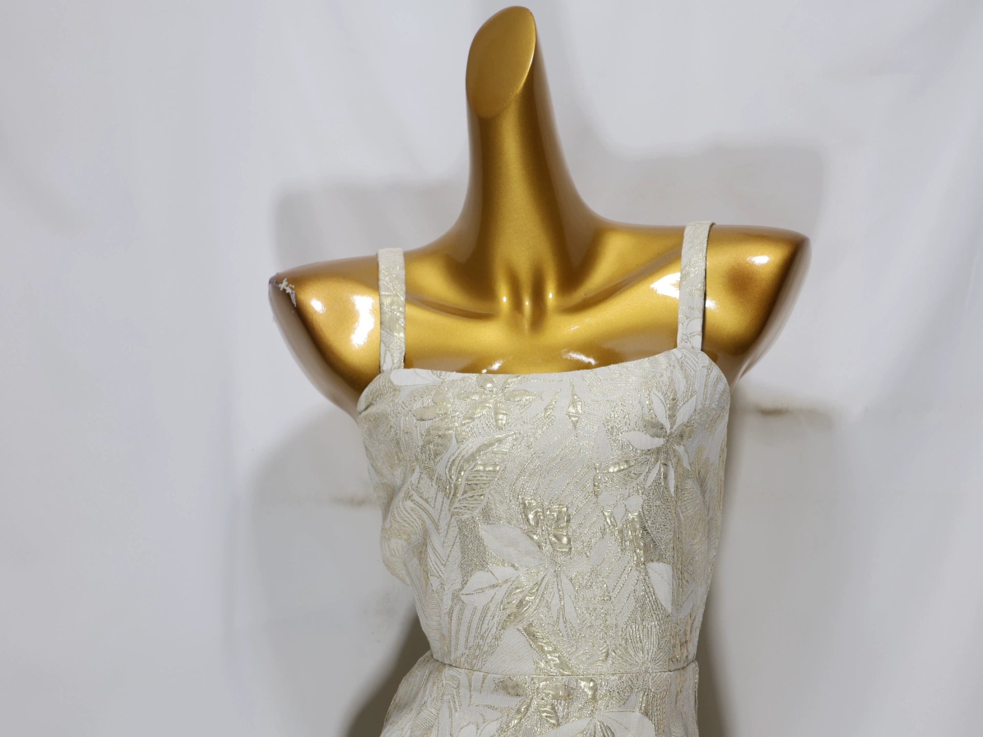 green jacquard mini dress