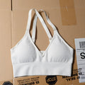 V-neck open-back breathable sporty daily yoga underwear bra
