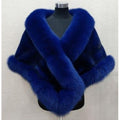 shawl jacket fox fur collar