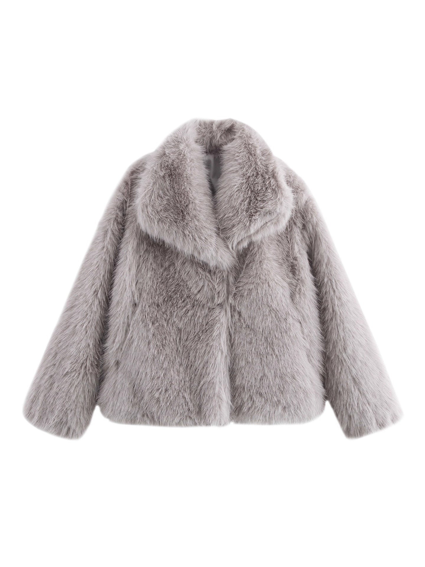 mag lambswool thick fur coat