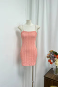 pink camisole mini dress