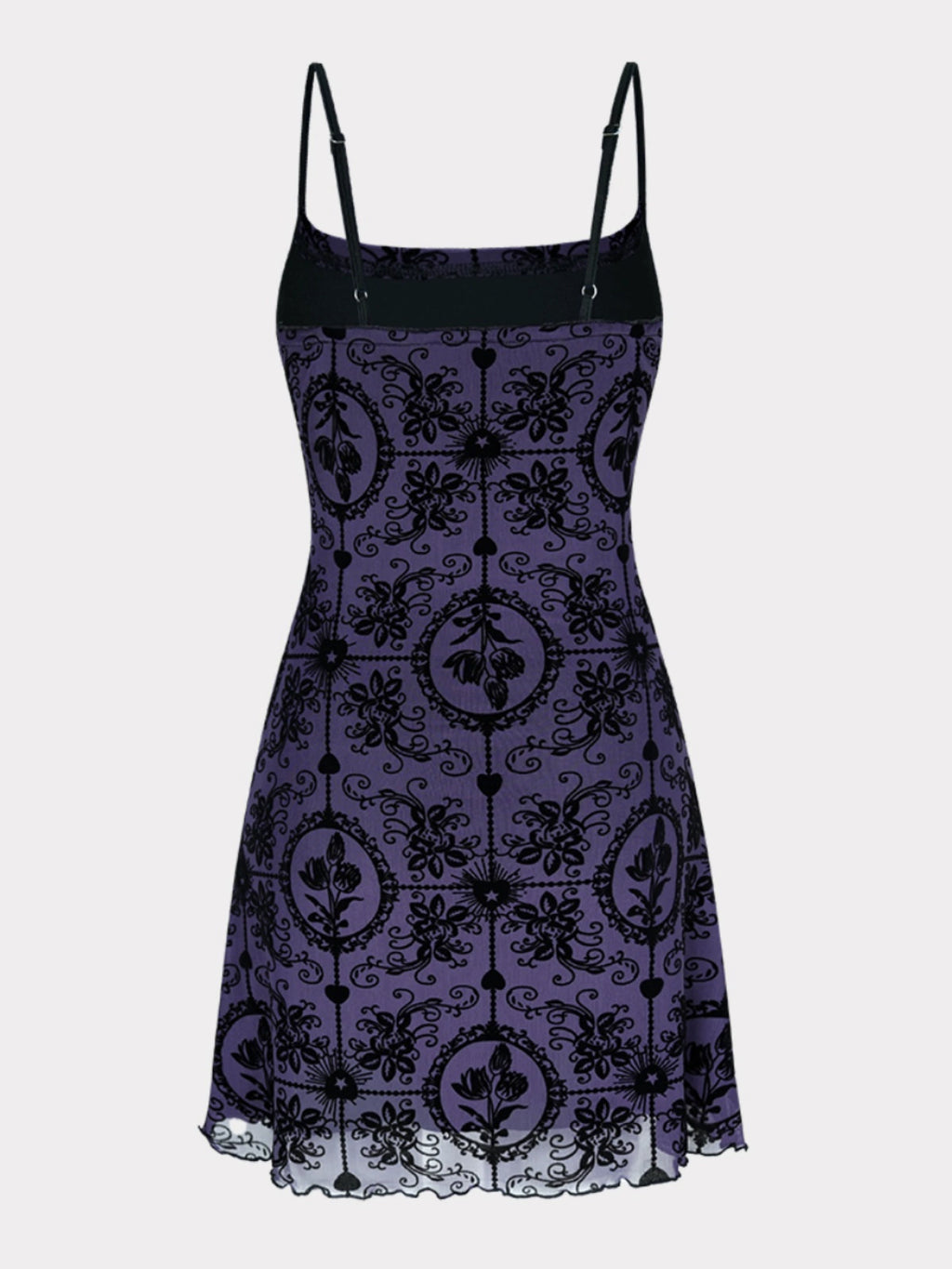 one-collar suspender stretch mesh dress