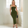 julia green Bodycon maxi dress