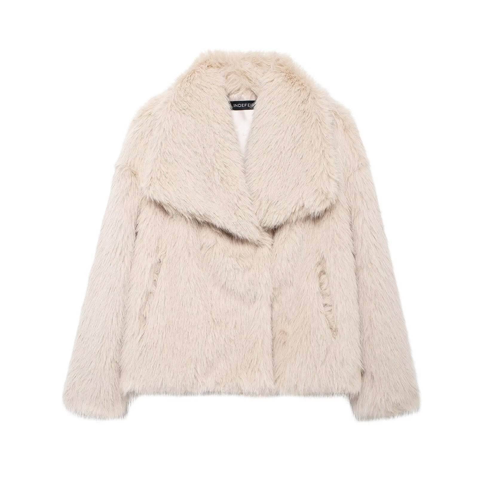 mag lambswool thick fur coat