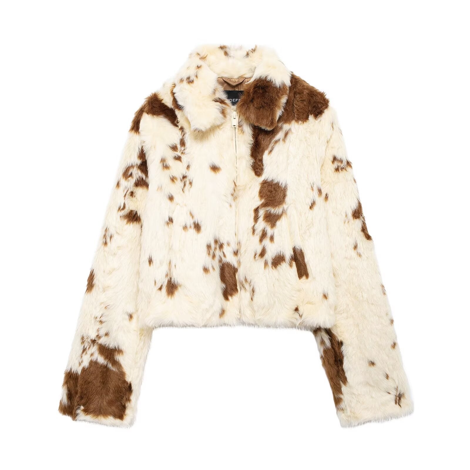 leopard print fur coat