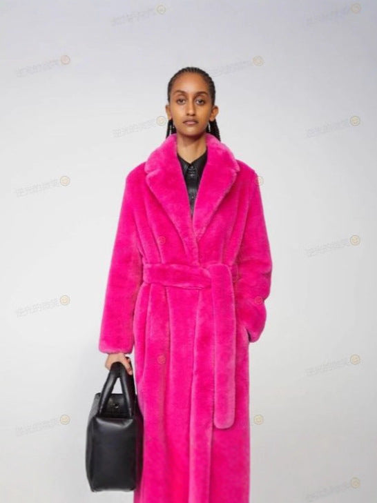 imitation fur coat thickened