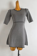grey knited mini dress