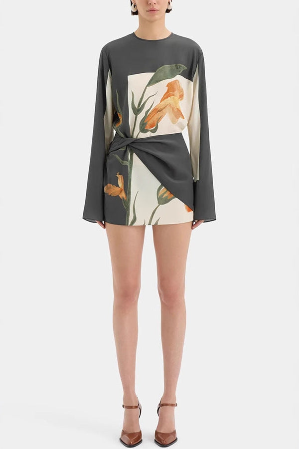 edwina grey Printed mini dress