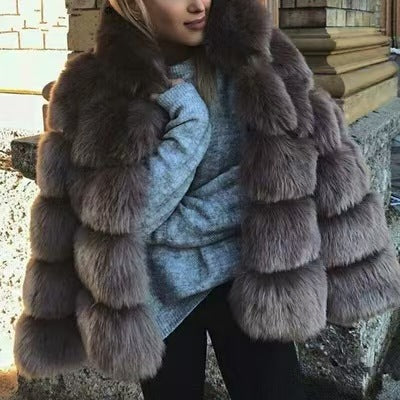 long-sleeved mink fur cardigan