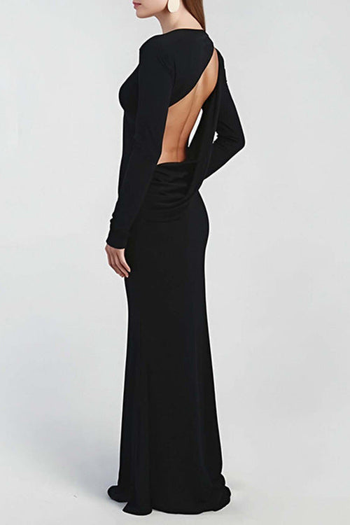 damla long sleeve maxi dress