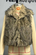 vest faux fur vest