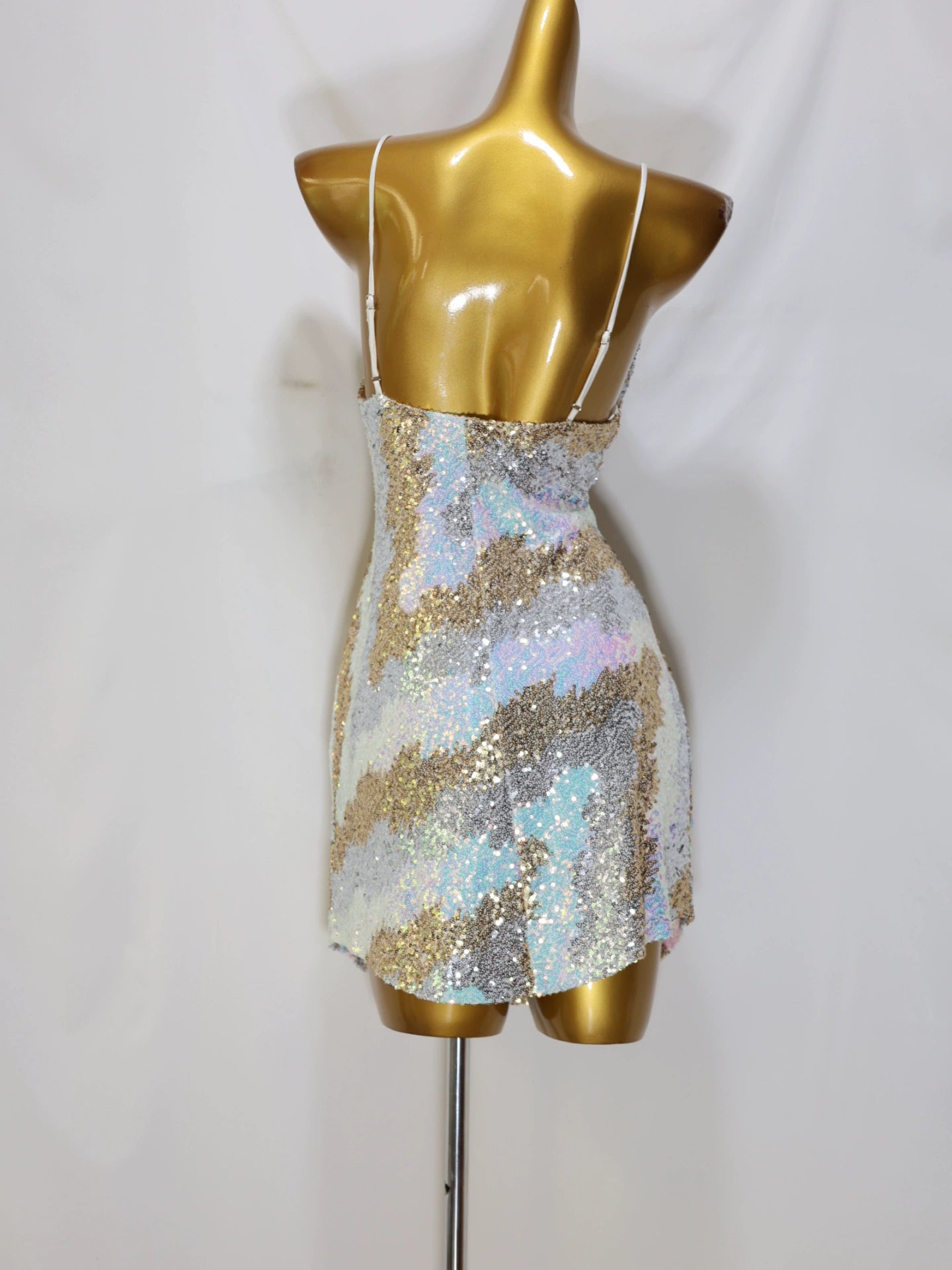 Sequin Bead Mini Dress - Sparkly Party Dress with Embellishments