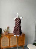polka dot slip min dress