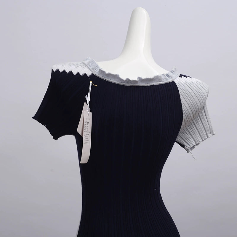 knitted mini dress