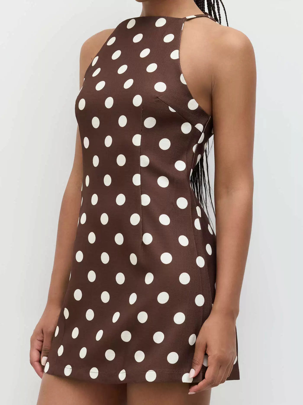 polka dot slip min dress