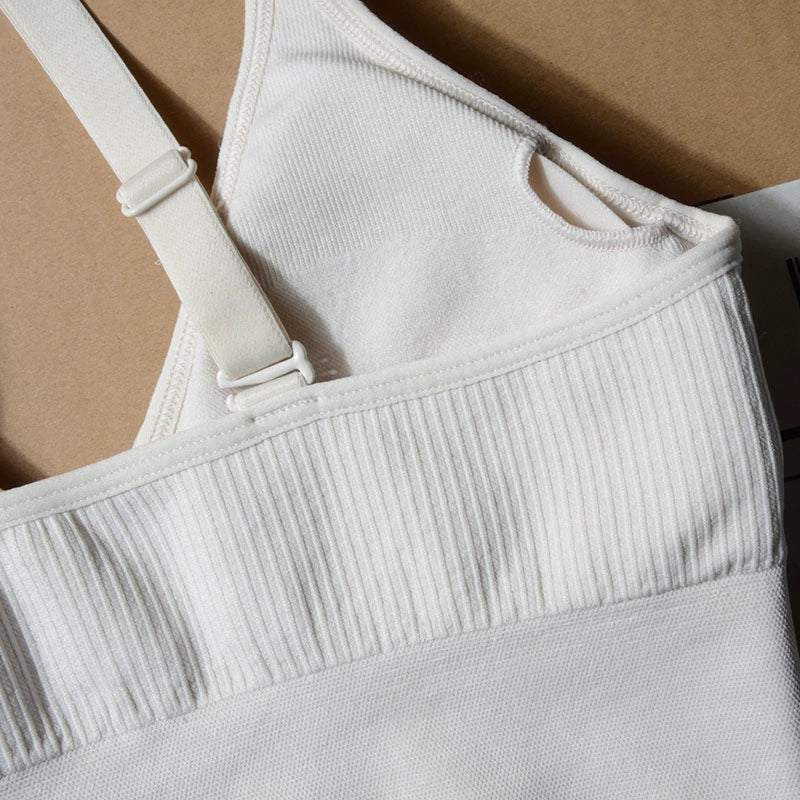 V-neck open-back breathable sporty daily yoga underwear bra