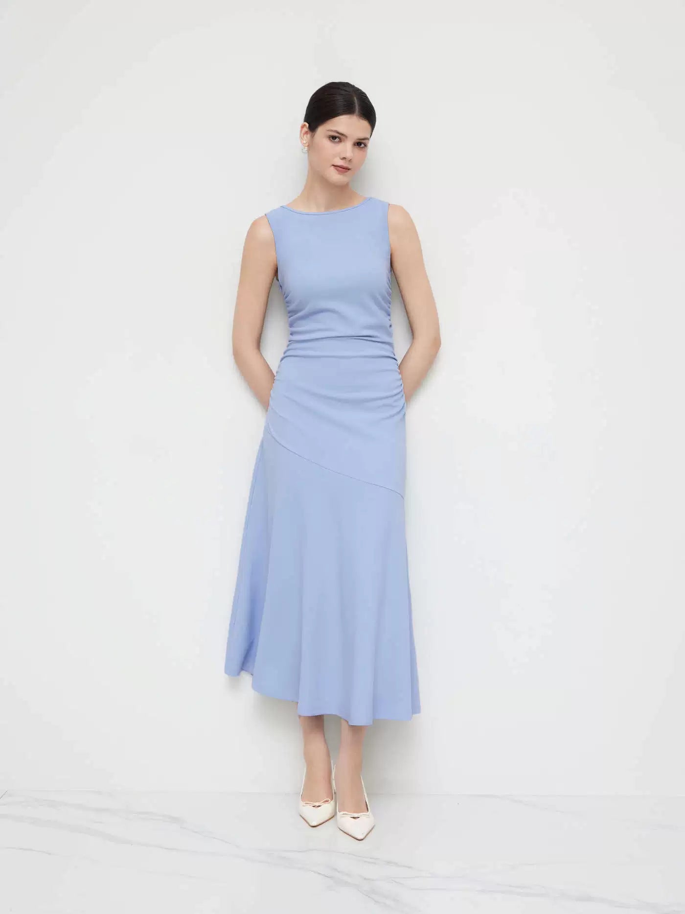 blue  camisole dress