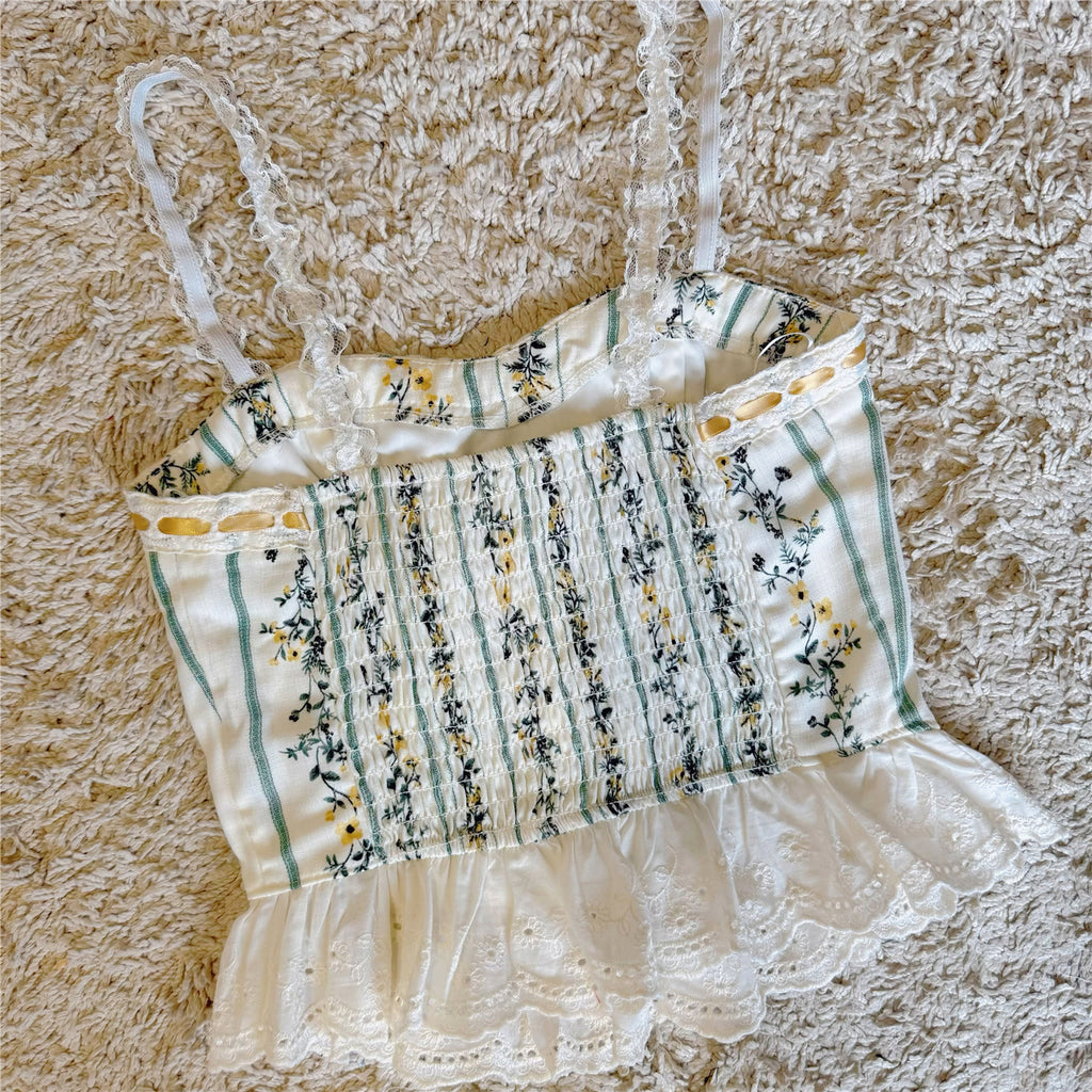 floral bow ribbon lace hook flower splicing suspender