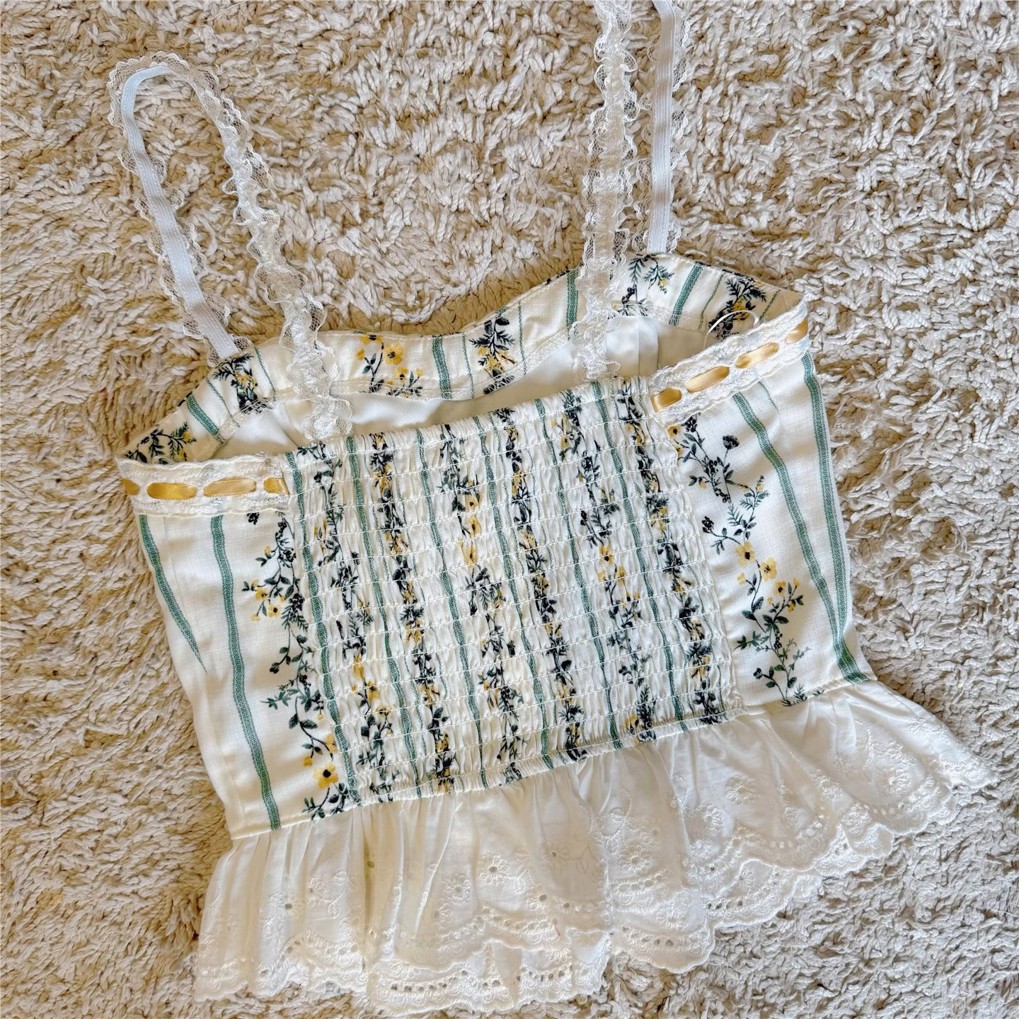 floral bow ribbon lace hook flower splicing suspender