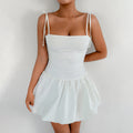 cora white Strapless mini dress